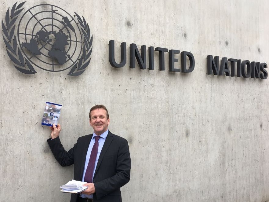 Dr John Patterson at the United Nations